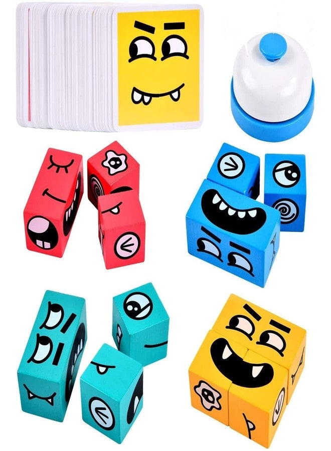 japti Emoji Cube face Expressions Changing Game for Kids, Matching Block Puzzle Building Toy Puzzle for Boys Girl Educational Learning Game(1 pcs/Multi Color) - Image 1